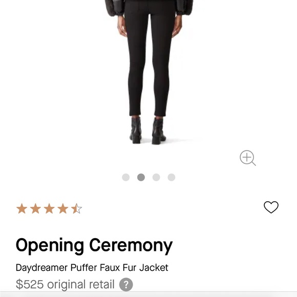 Opening ceremony daydreamer puffer faux fur jacket - Picture 7 of 8
